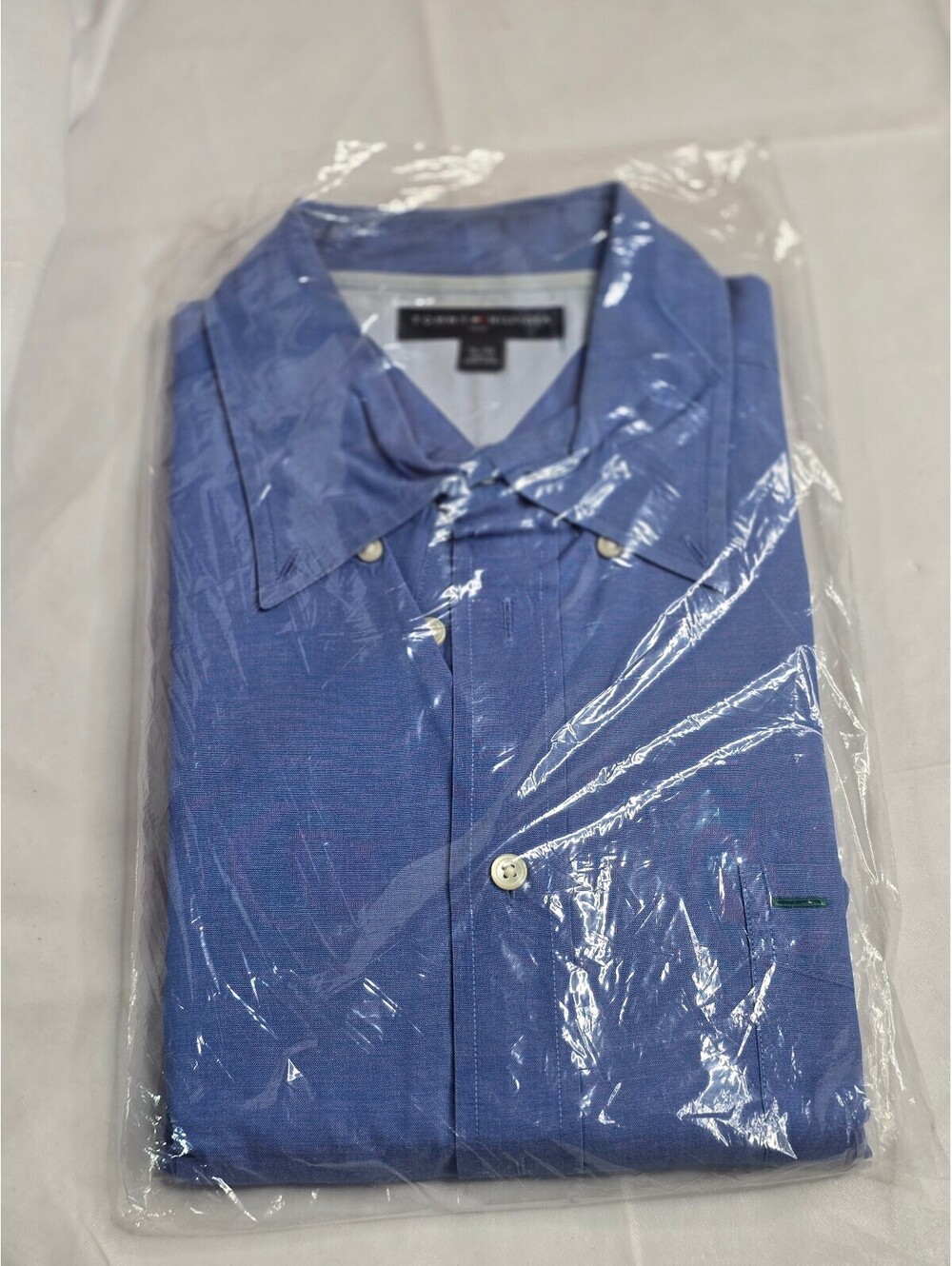 Tommy Hilfiger Golf Men's Blue Long Sleeve Dress Shirt XL (Long-Sleeve)